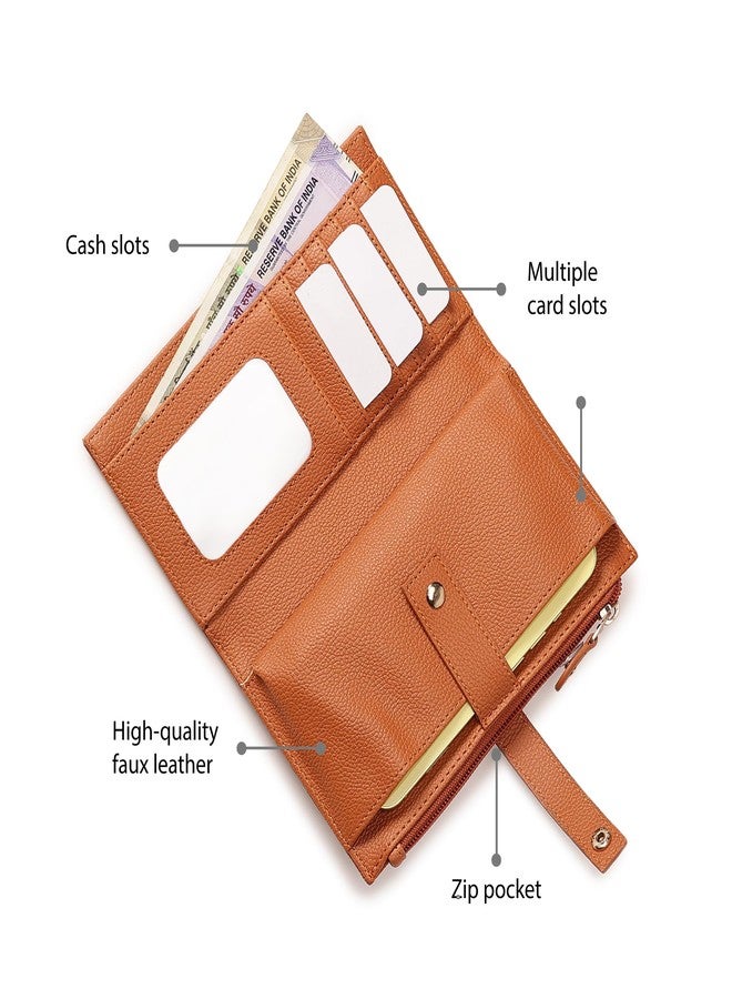 Fastrack Women's Multi-Pocket Wallet | Multiple Card Slots, Zip Pocket and Cash Slot | Organized and Stylish | Wallet for Casual Carry | Women Purse for Daily Use - Image 3